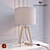 Modern Wooden Desk Lamp - Nowodvorski Across M 3D model small image 1