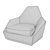 Luxury Aoyama X 655 Chair 3D model small image 3