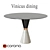 Vinicius Brass and Marble Dining Table 3D model small image 1