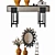 Mirror Console Set - Elegant Decor Ensemble 3D model small image 2