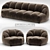 Velvet & Leather Cloud Sofa 3D model small image 1