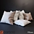 Cozy Colorful Pillows 3D model small image 1