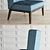 Zaza Tufted-Back Chair: Luxurious Elegance for Any Space 3D model small image 2