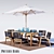 Palmer Rope Outdoor Furniture 3D model small image 1