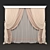 Elegant Drapery Set 3D model small image 1