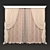 Elegant Drapery Set 3D model small image 2