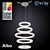 St Luce Albo: Elegant Pendant Chandelier 3D model small image 1