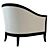 Sophisticated Opera Marta Armchair 3D model small image 2