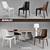 Designer Bonaldo Lamina Chair - 3 Upholstery Options 3D model small image 1