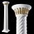 Eastern Indian Decorative Column 3D model small image 1