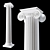 Ionic Column Sculpture: Elegant Design 3D model small image 1