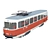 Vintage Tatra T3 Tram 3D model small image 2