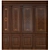 Inlaid Veneer Wooden Panels 3D model small image 1