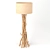 Driftwood Natural Wood Floor Lamp 3D model small image 1