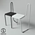 Metal Art Chairs: Redefining Decor 3D model small image 1