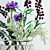 Elegant Ikebana Vase Bouquet 3D model small image 2