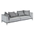 Italian Luxury: Gio Ceccotti Sofa 3D model small image 3