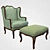 Elegant Enea Armchair by Seven Sedie 3D model small image 1