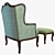 Elegant Enea Armchair by Seven Sedie 3D model small image 2