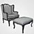 Elegant Enea Armchair by Seven Sedie 3D model small image 3