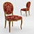 Elegant Kiev Chair by Seven Sedie 3D model small image 1