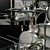 Elegant Miramont Round Dining Table 3D model small image 2