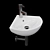 Kolo Runa Corner Washbasin 3D model small image 1