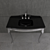 Elegant Jacqueline Ceramic Console 3D model small image 2