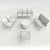 Sleek Ignition Guest Chair Set 3D model small image 3