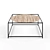 Modern Square Coffee Table with Round Top 3D model small image 3