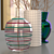 Elegant Vase Trio with Map 3D model small image 3