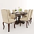 Pottery Barn Dining Set: Elegant and Functional 3D model small image 1