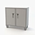 Contemporary Levi Millimeter-Scaled Cabinet 3D model small image 2