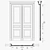 Classic Double Door: 2D DWG File 3D model small image 2