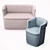 B-LINE Overpass Armchair: Perfect Padded Comfort 3D model small image 2