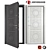 Bohema Entrance Metal Door: Elegant Design & Secure Protection 3D model small image 1
