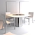 Sleek Mythos Table + Sicla Chair 3D model small image 2