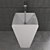 Elegant Crystal Lavabo Standalone 3D model small image 2