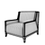 Modern Morgan Club Lounge Chair 3D model small image 3