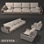 ESTETICA Miami Lux Sofa & Armchair 3D model small image 1