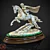 Elegant Horse Statuette 3D model small image 1