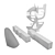 Outdoor Sculptures & BB Italia Set 3D model small image 2