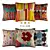 Cozy Comfort: 14-Piece Pillow Decor Set 3D model small image 1