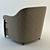 Modern Baker Hermano Armchair in Multiple Formats 3D model small image 2