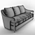 Baker Hermano Sofa: Sleek and Stylish 3D model small image 3