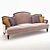 Elegant Montmartre Sofa by Bizzotto 3D model small image 1