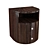 Arc Black Key Bedside Tables 3D model small image 1