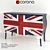 Union Jack Commode Set 3D model small image 1