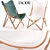 Stylish Unopiu Armchair Collection 3D model small image 1