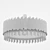 Elegant Bella Figura Chandelier 3D model small image 2
